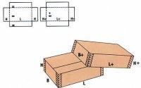 Dwuczesciowe pudla kartonowe 03020