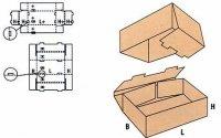 Dwuczesciowe pudla kartonowe 03300